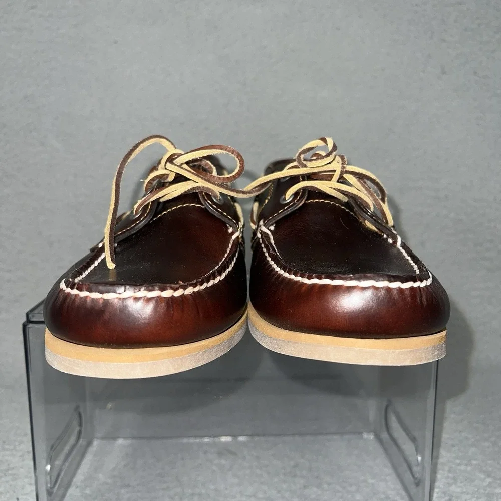 Timberland Classic 2-Eye Boat Shoes Mens Sz 11M Brown Leather Deck Loafers 3947R